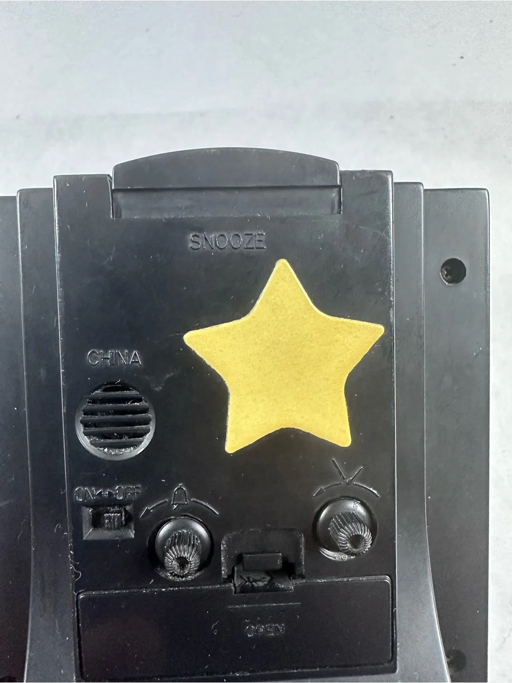 Timex Black and Gold Star Table- Alarm Clock - Easy Reader